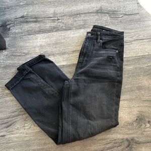 American Eagle Black Ripped Boyfriend/Mom Jeans